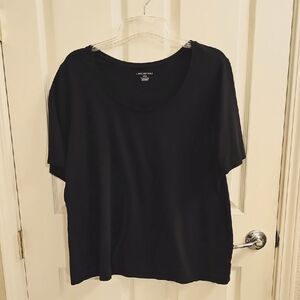 Lane Bryant Black Short Sleeve Tee